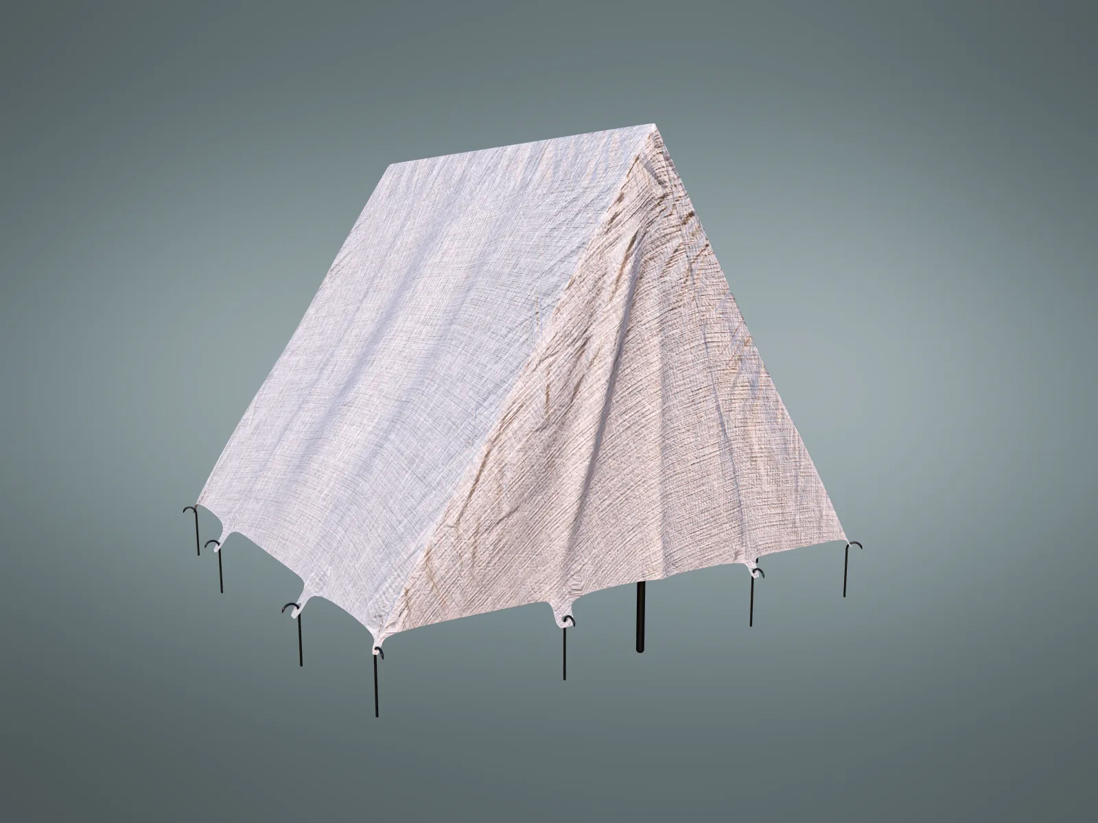 Vintage Camping Tent 3D Model